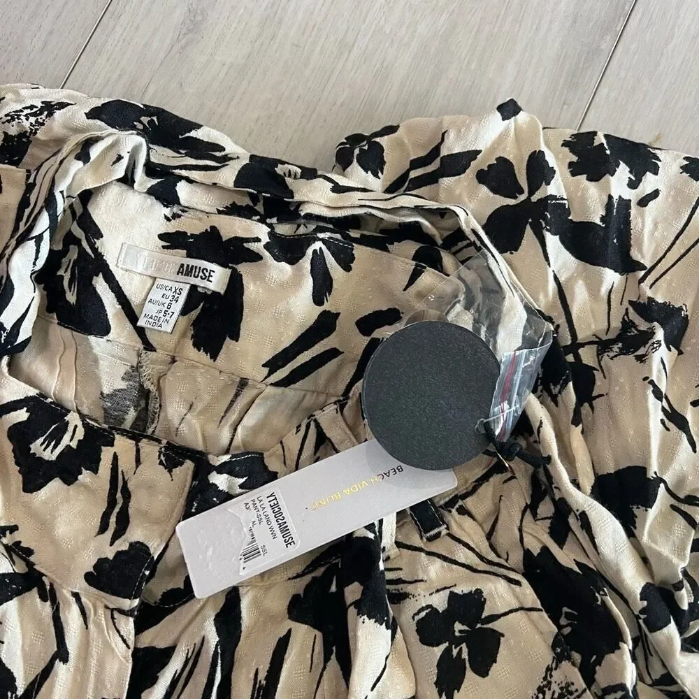 AMUSE SOCIETY la la land woven pant size xs